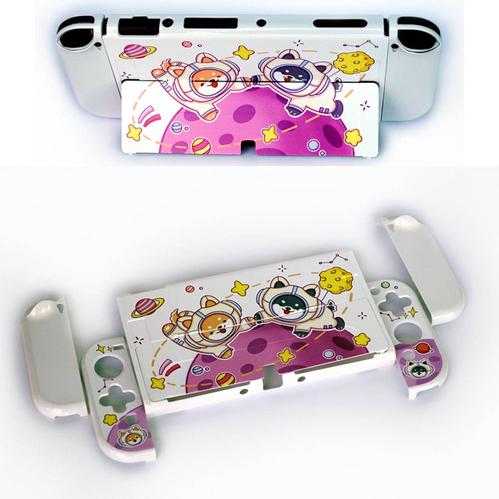 Vỏ Bảo Vệ Chống Trầy Xước Họa Tiết Hoạt Hình Dễ Thương Cho Tay Cầm Chơi Game Nintendo Switch Oled