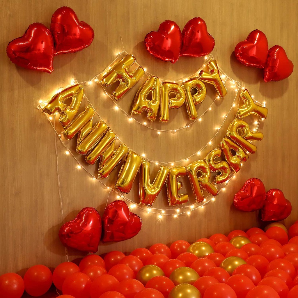 Bộ bóng chữ HAPPY ANNIVERSARY trang trí ngày kỷ niệm
