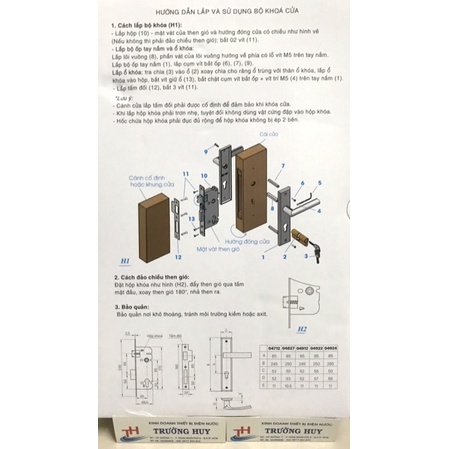 [chính hãng] khoá cửa đi tay gạt Việt Tiệp 04912 - Bảo hành 3 năm