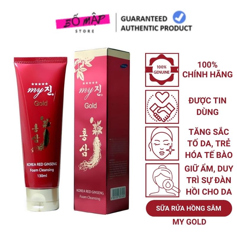 Sữa Rửa Mặt Hồng Sâm Đỏ My Gold Korean Red Ginseng Hàn Quốc 120g