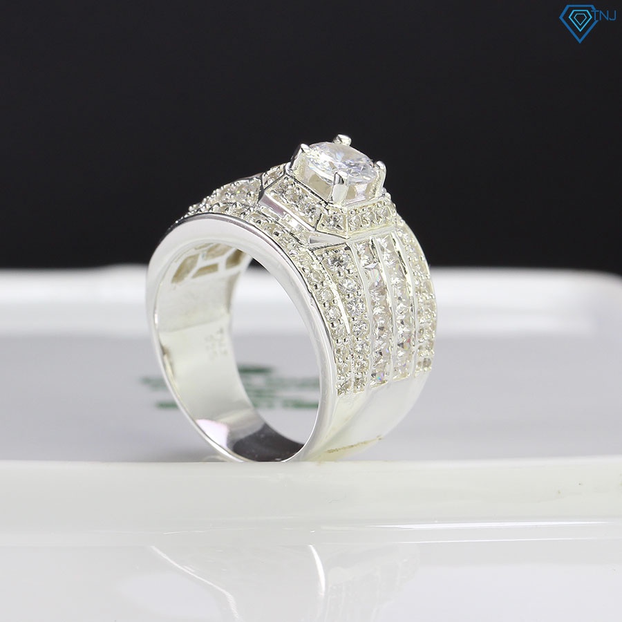 Nhẫn bạc nam đính đá sang trọng NNA0269 - Trang sức TNJ