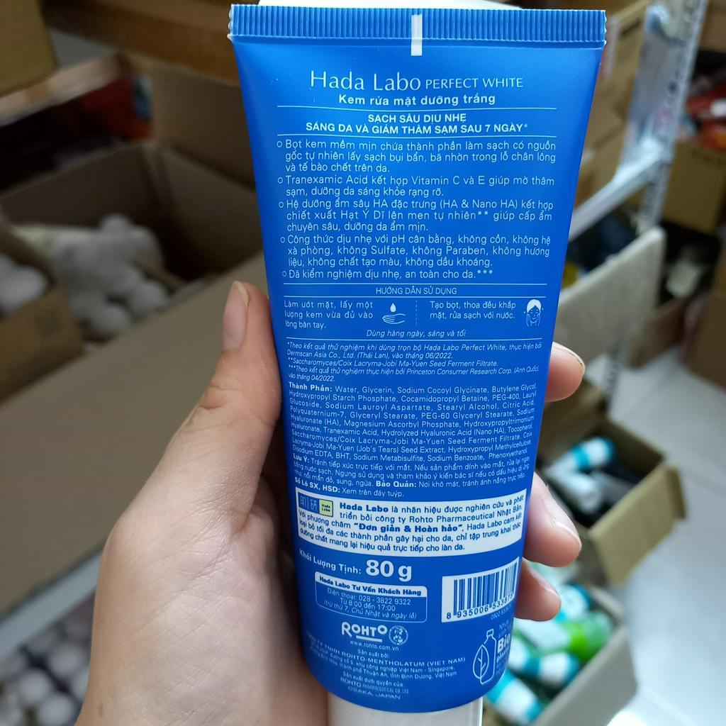 ✅  Hada Labo Perfect White Arbutin Cleanser – Sữa Rửa Mặt Hada Labo Trắng Hoàn Hảo