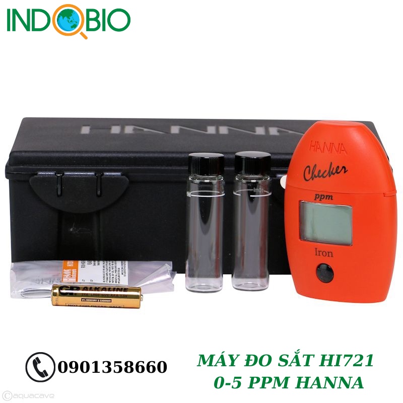 MÁY ĐO HÀM LƯỢNG SẮT HI721 0-5 PPM HANNA - MỸ