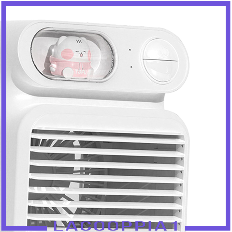 [LACOOPPIA1]Air Conditioner Humidifier Fan 4000mAh with 150ml Ice Water Tank for Room