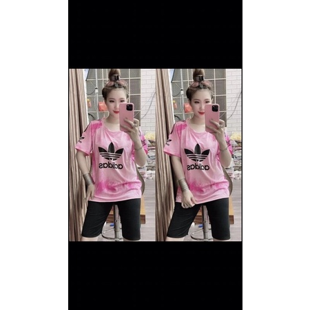 sét bộ đùi thun in cổ tròn ngắn tay