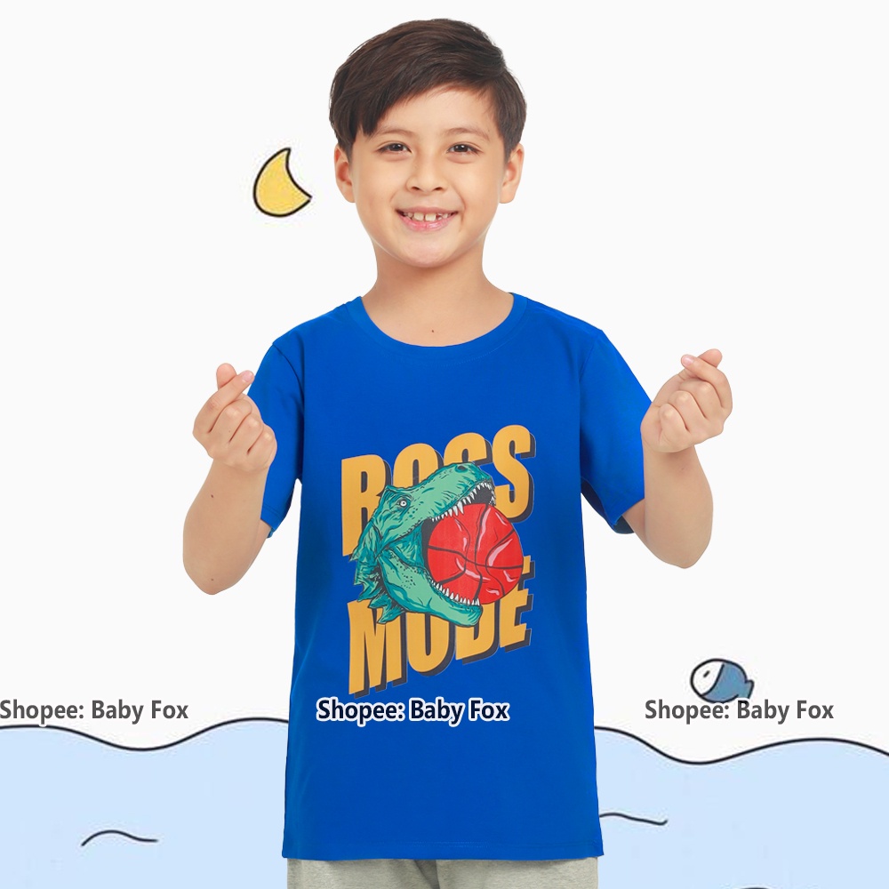 Áo thun bé trai 100% cotton loại tốt, áo phông thương hiệu BABY FOX