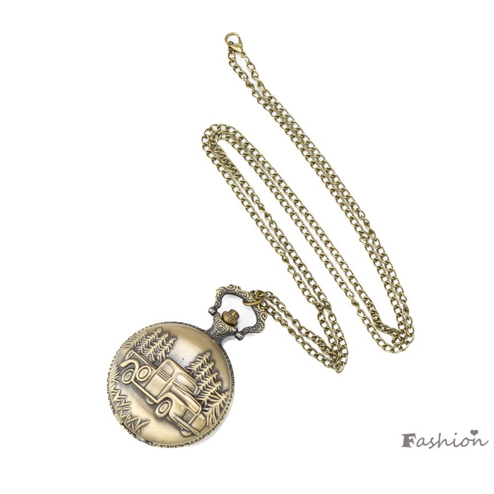 Đồng Hồ Bỏ Túi Hình Tàu Lửa Phong Cách Vintage