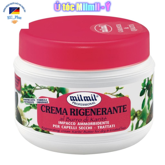 Kem phục hồi tóc tinh chất bơ Milmil Cream Karite Butter 500ml - xuất xứ Ý