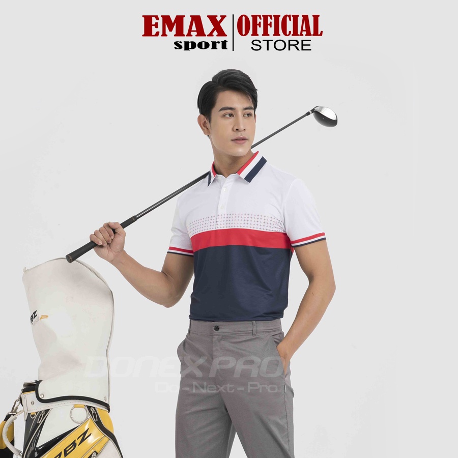 Áo Golf Thể Thao Cao Cấp Nam Donexpro, Vải Thun Lạnh, Thấm Hút Mồ Hôi Tốt MC - 9048