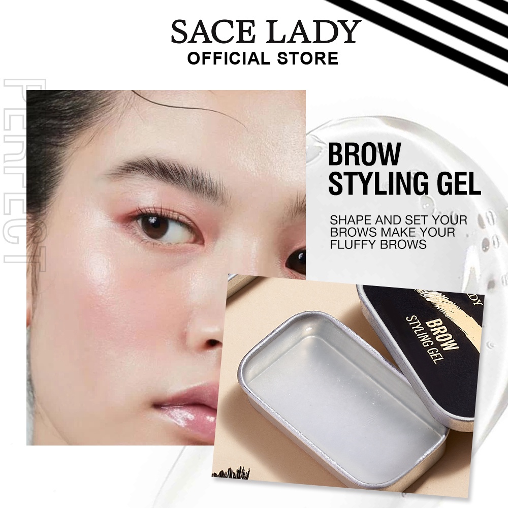 Xà phòng gel tạo kiểu lông mày SACE LADY chống thấm nước tiện lợi dành cho làm đẹp 10g/ 0.35oz
