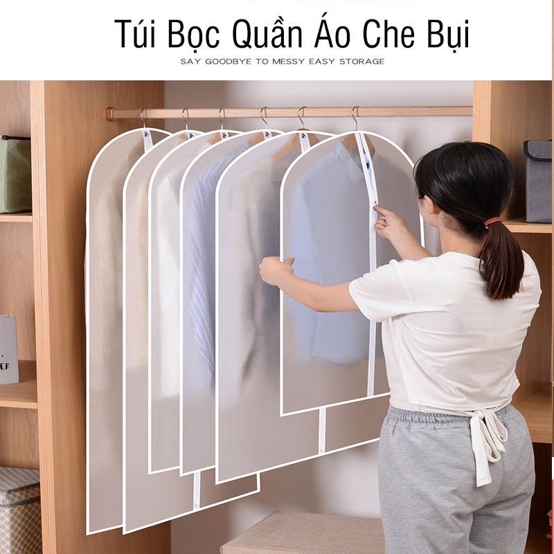 Túi Đựng Quần Áo, Túi Bọc Quần Áo Treo Tủ Chống Bụi, Chống Thấm, Ẩm Mốc Mối Mọt PAPAA.HOME