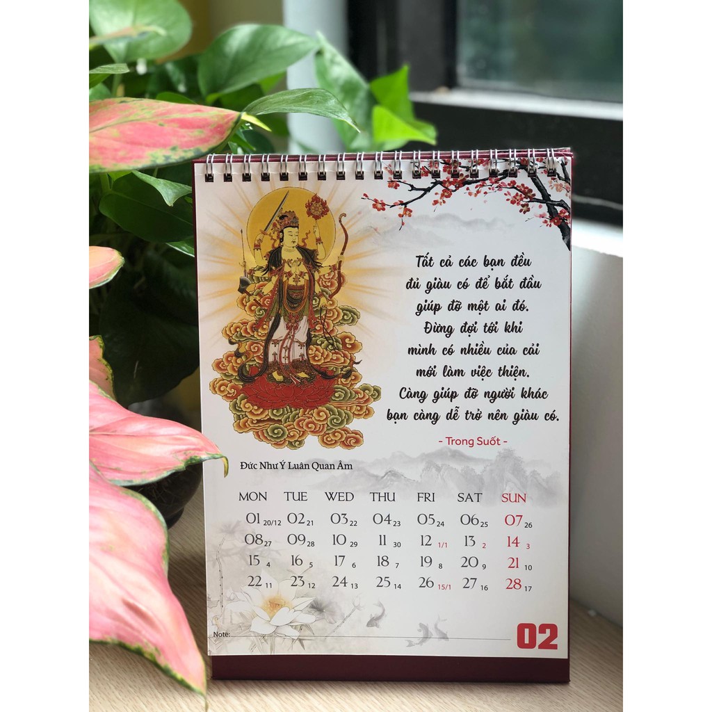 Lịch Trong Suốt 2021 Tết Tân Sửu - Lịch Phật để bàn 3 trong 1: Bình An - Truyền Cảm Hứng - Từ Thiện | BigBuy360 - bigbuy360.vn