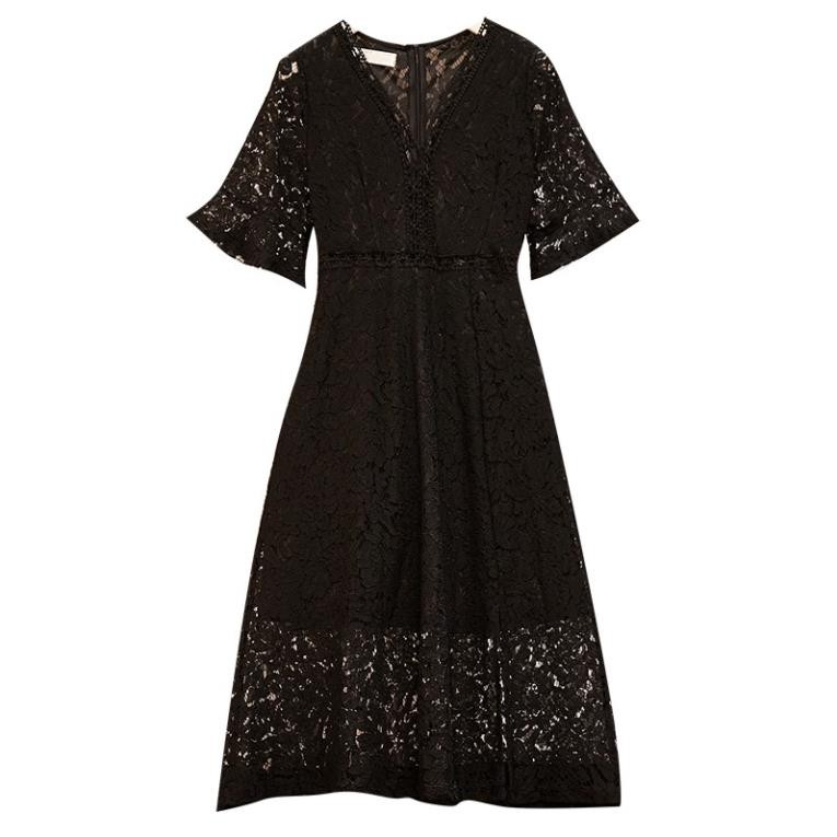 🌸Hàng Order🌸 Váy Ren Bigsize Cổ V Dáng Xòe Nữ Tính Dịu Dàng 🌸Hàng Quảng Châu | BigBuy360 - bigbuy360.vn