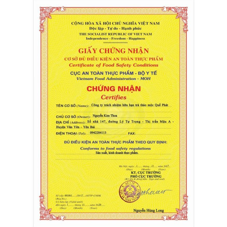 Thùng 36 Hộp Trà quế Quế Phát 40g (20 túi lọc 2g) - Tùy chọn vị Quế đậm, vị Quế nhé - Vườn Đặc Sản