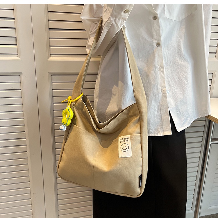 Túi Đeo Vai Vải canvas Cỡ Lớn Dễ Phối Đồ Thời Trang Cho Nữ