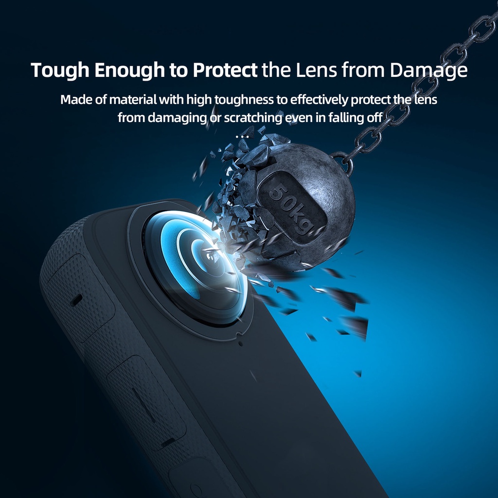 Miếng Dán Bảo Vệ Ống Kính Camera Cho Insta360 X3 Panoramic Action Insta 360 One X3