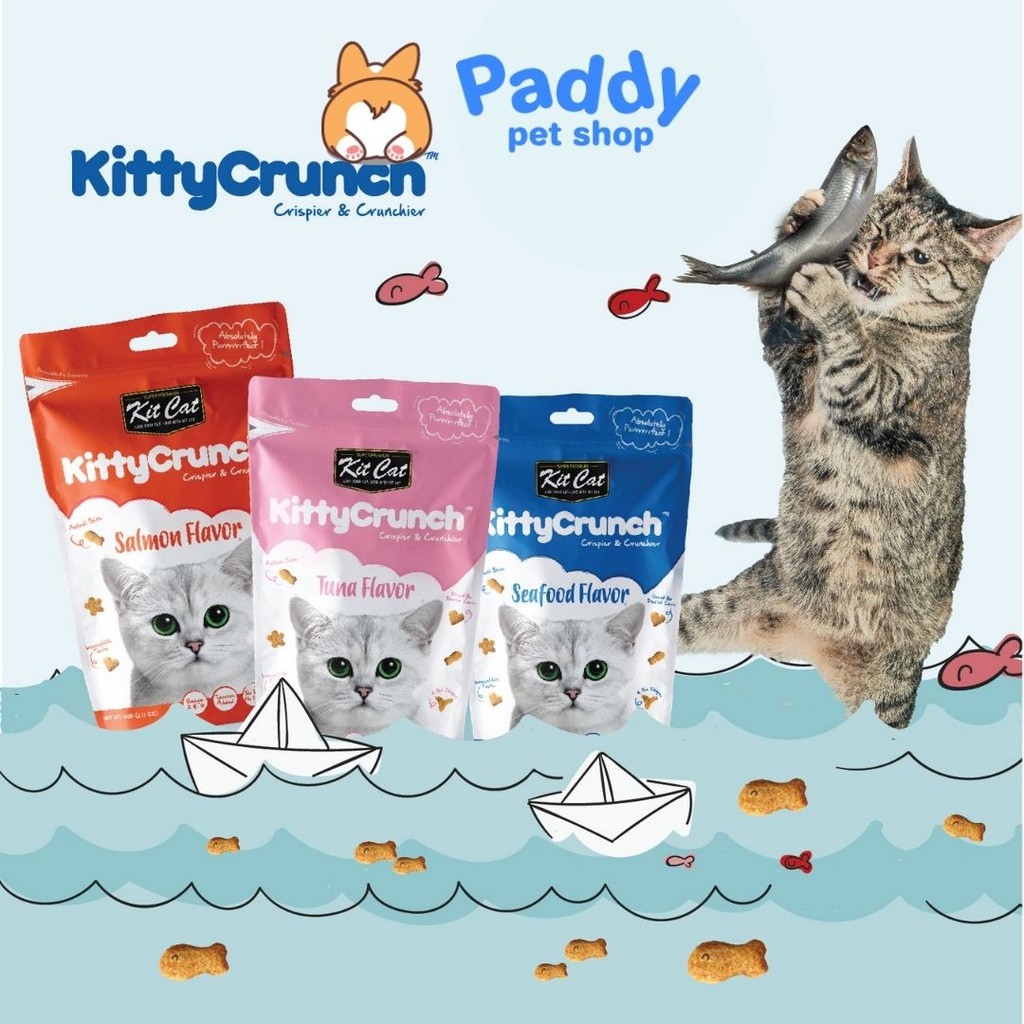 [Mã 55FMCGSALE1 giảm 10% tối đa 40K đơn 250K] Snack Giòn Kit Cat Kitty Crunch Cho Mèo (60g)