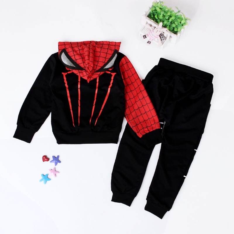 Set Áo Hoodie Và Quần Dài Thời Trang Năng Động Cho Bé Trai Akkku