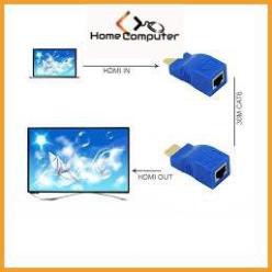 Bộ HDMI to LAN 30m, kéo dài hdmi qua dây mạng 30m.bảo hành 6 tháng.Home Computer