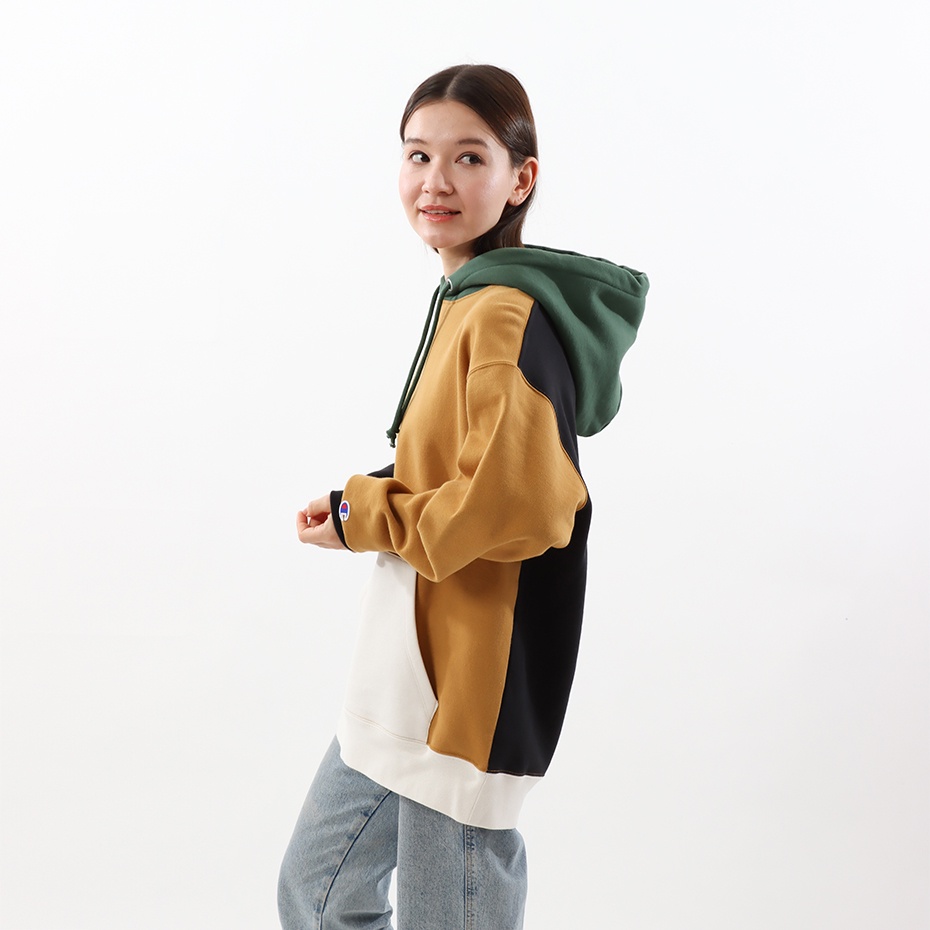 Áo Hoodies Champion JP Pullover Sweatshirt Màu Vàng Camel CMPC3U101CAM