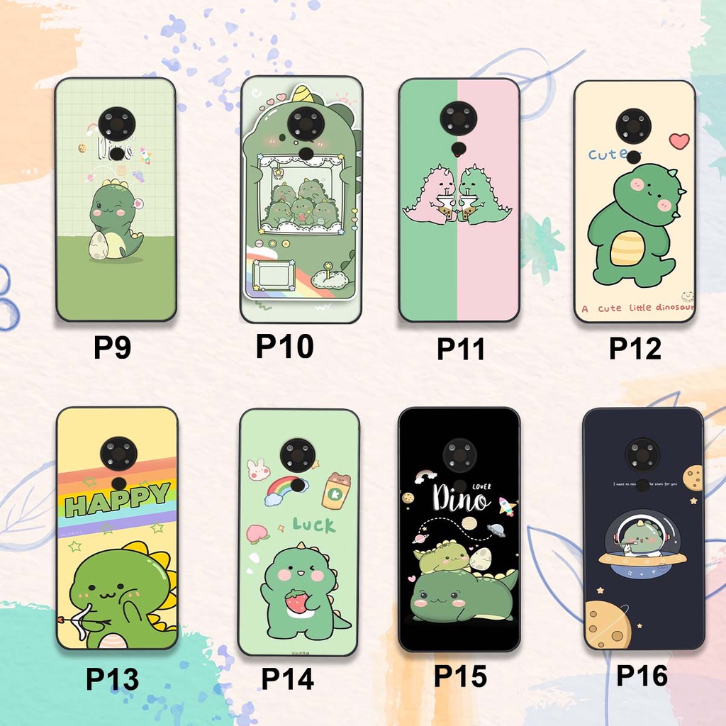 Ốp lưng điện thoại Nokia 3.4 in hình khủng long siêu cute, đáng yêu