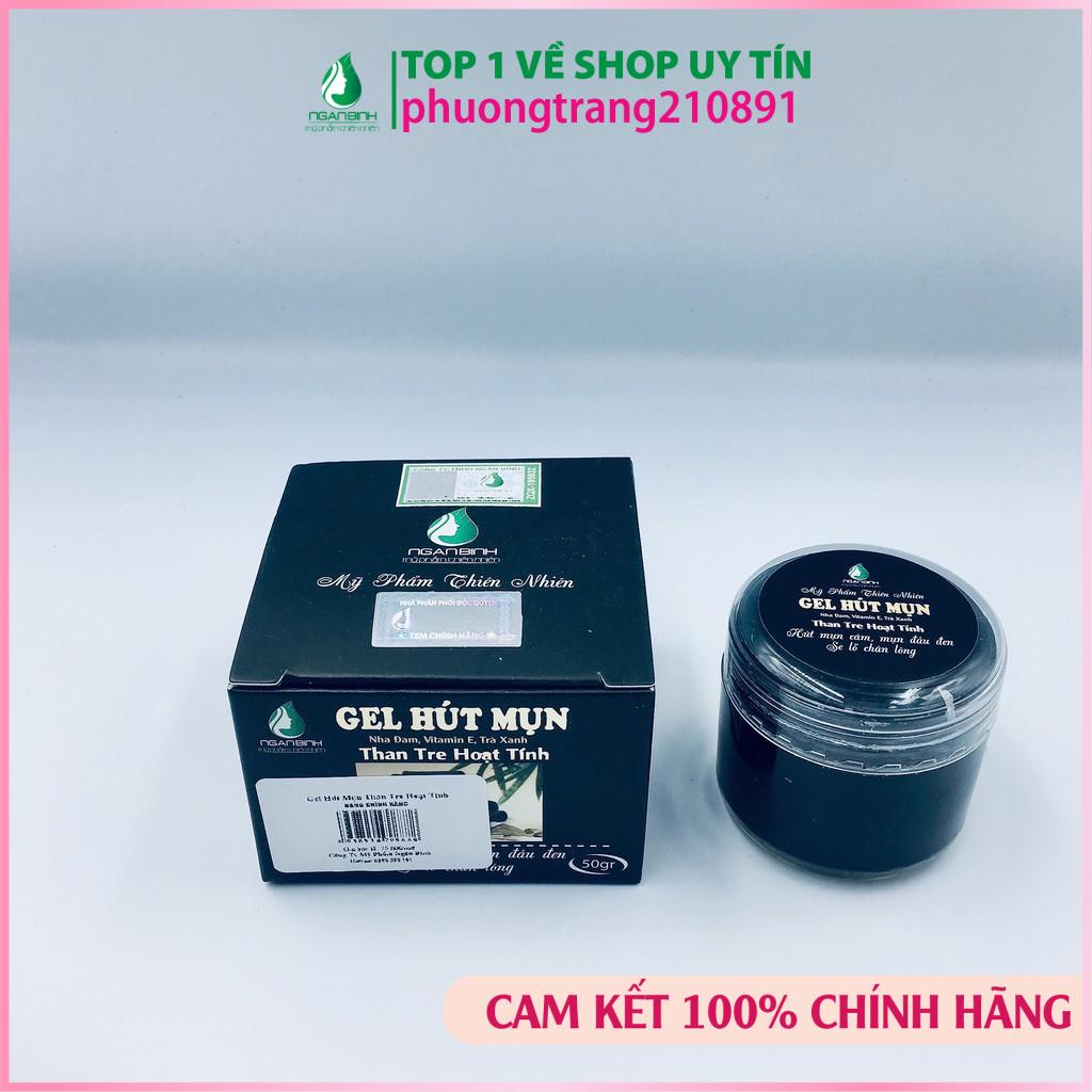 Gel hút mụn than tre hoạt tính loại bỏ mụn cám,lột mụn đầu đen, sợi bã nhờn nhanh chóng chỉ trong 1 bước đơn giản