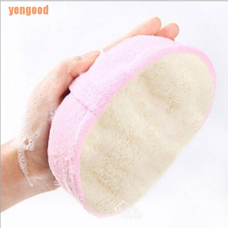 Bọt biển xơ mướp mát xa cơ thể khi tắm