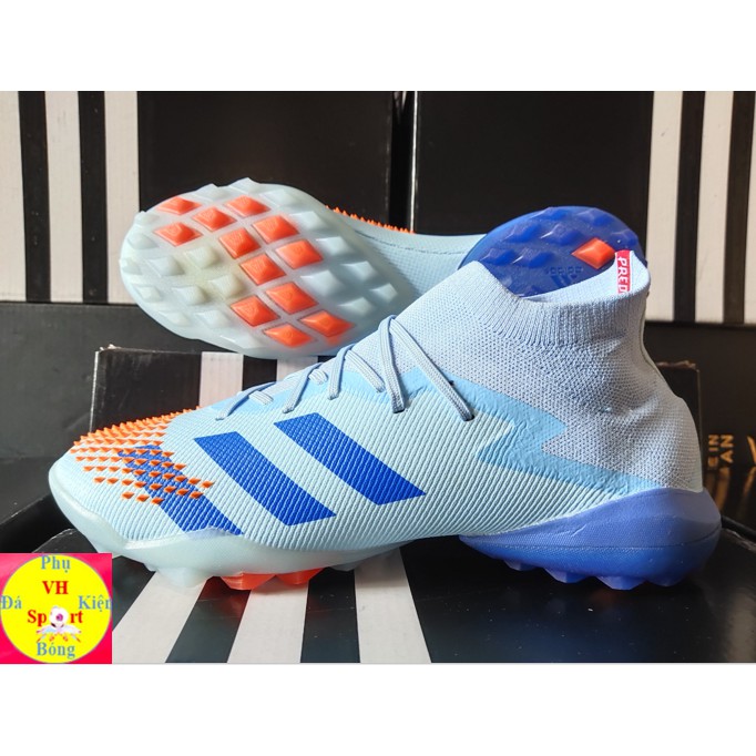 Giày đá bóng sân cỏ nhân tạo cao cấp giá rẻ Adidas Predator Mutator 20.1 TF Xanh Dương Cam