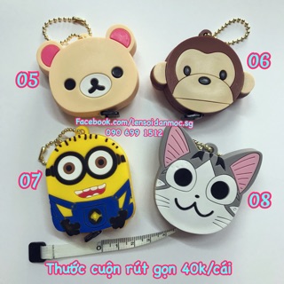 Thước dây rút gọn hình thú dễ thương