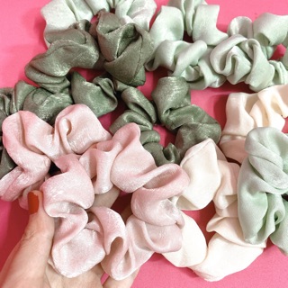 Cột tóc Scrunchies voan lụa cao cấp size L