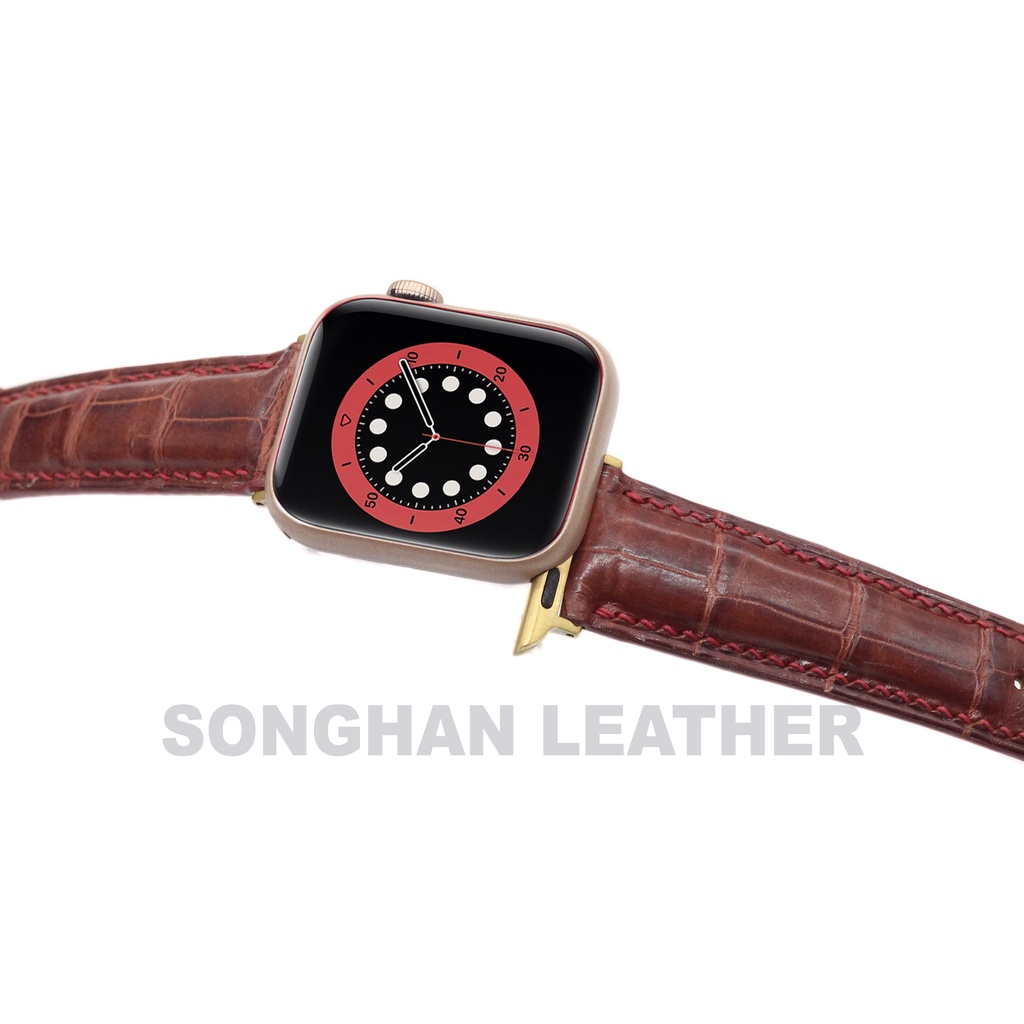 Dây Đeo Thay Thế Apple Watch Songhan Leather AW03.Dây Da Đồng Hồ Cá Sấu Nhiều Màu Dành Cho Apple Watch.BH 6 Tháng