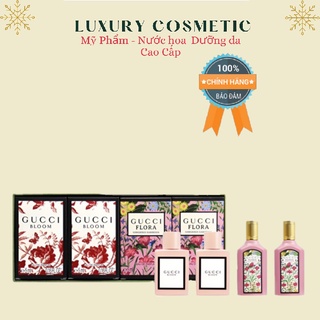 Sét nước hoa mini gucci bloom edp 5ml x 2 + gucci flora gorgeous gardenia edp 5ml x 2