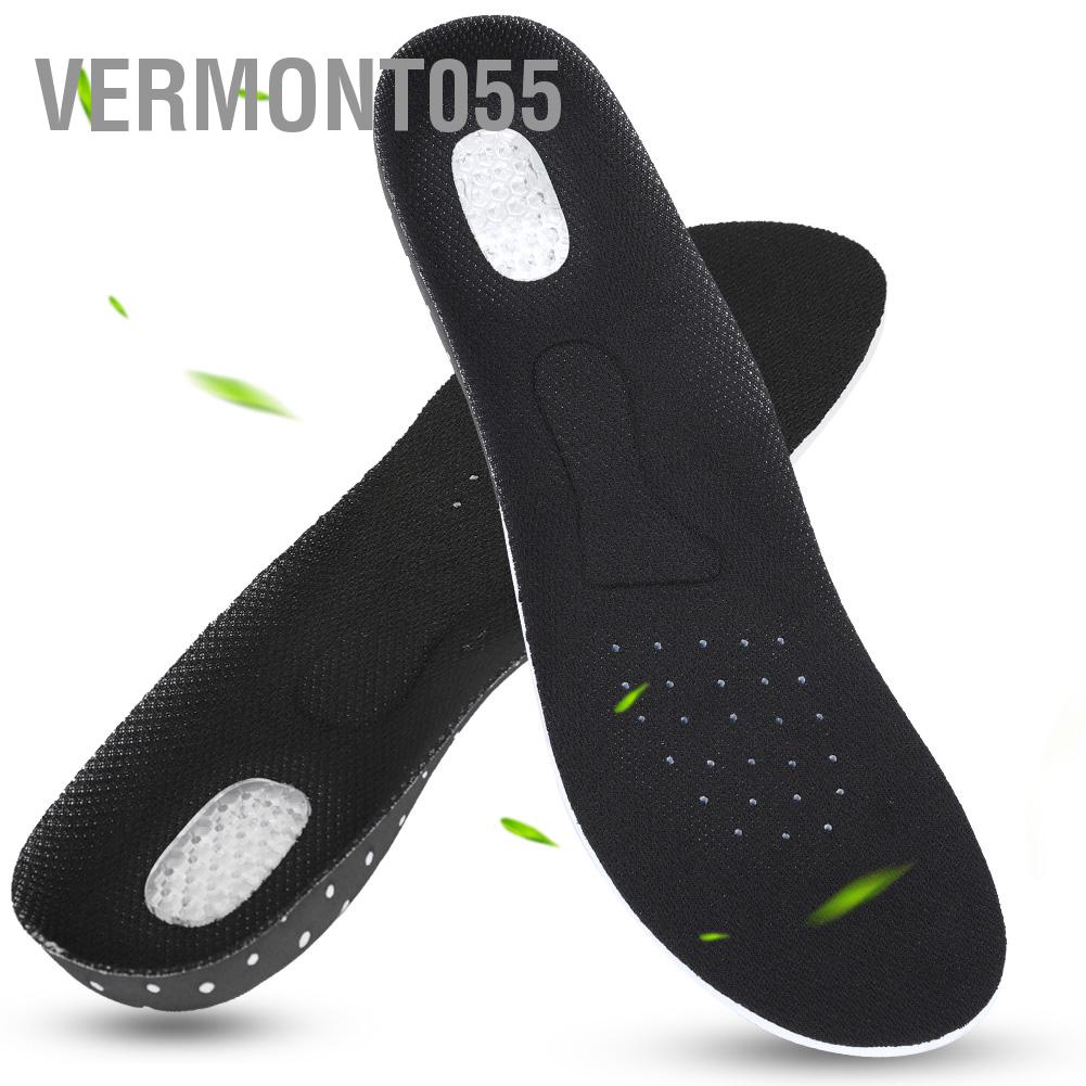 Vermont055 2 cặp Thể thao Vòm hỗ trợ Tấm lót chân Giảm đau chống sốc (255-280)