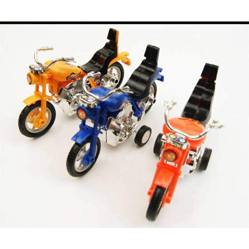 Xe máy mô hình chạy cót nhiều màu sắc, đồ chơi moto giá rẻ