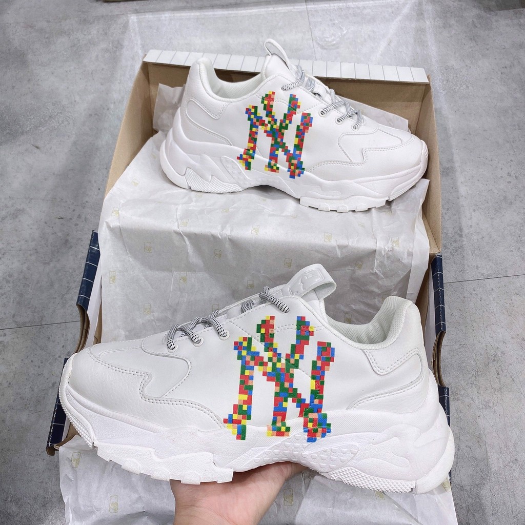 Giày Sneaker Nam Nữ MLB Big Ball Chunky NY Play Pixel 2021
