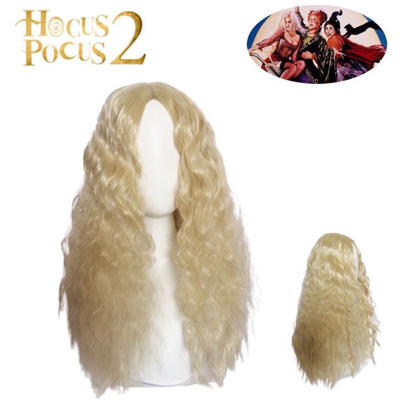 Sarah Sanderson Cosplay Wig Hocus Pocus 2 Curly Hair Halloween Carnival Cos Prop