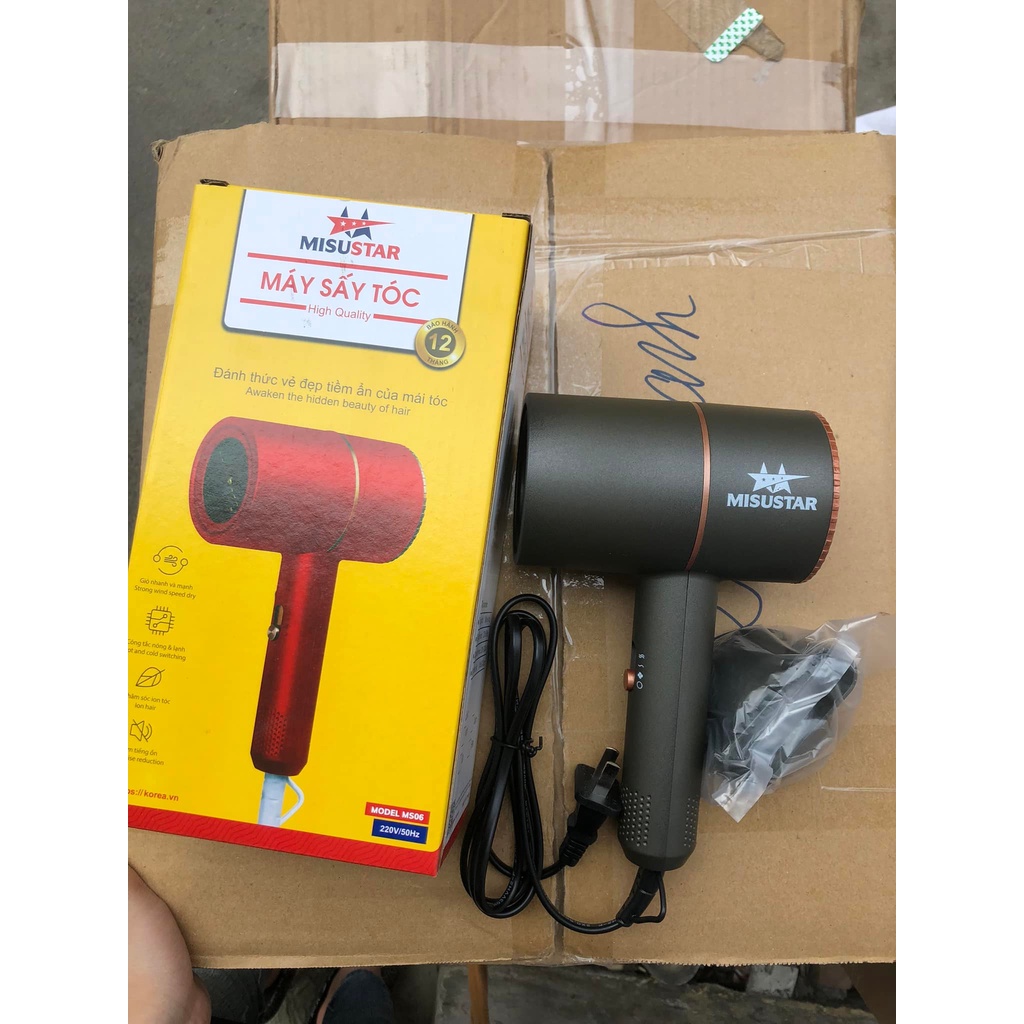 MÁY SẤY TÓC KHÔ NHANH MISUSTAR  SIÊU MẠNH