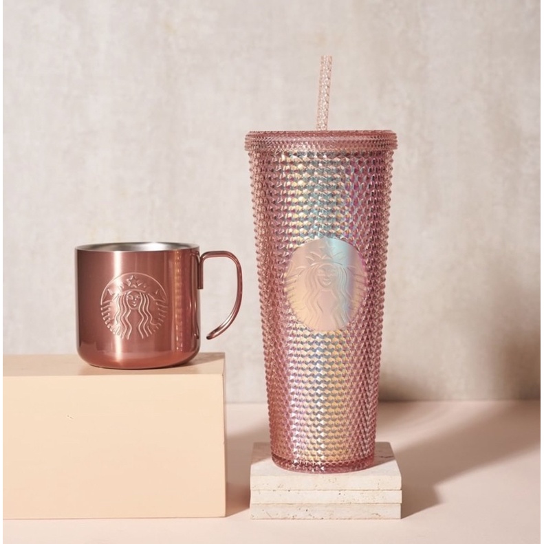 Ly Rose Gold STudded starbucks store Vietnam 2022