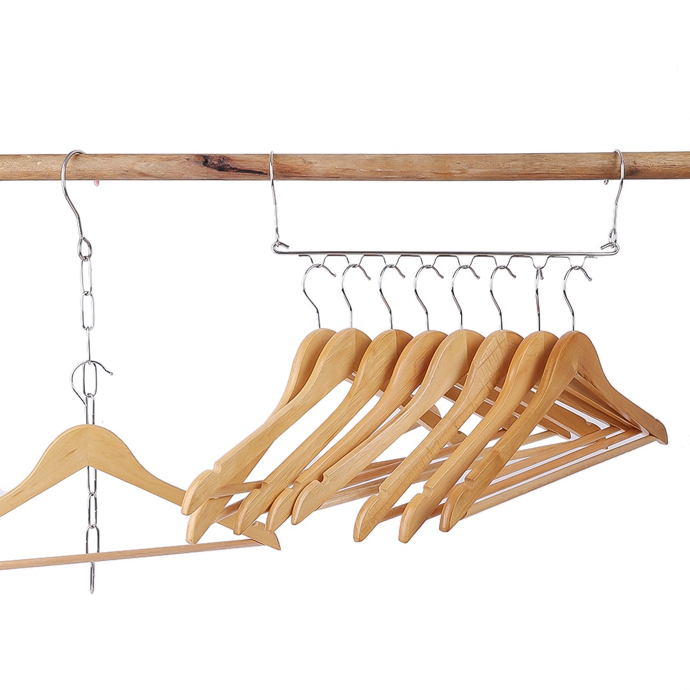 Móc Treo Đồ 8 / 10 Lỗ Bằng Thép Không Gỉ Đa Năng Tiết Kiệm Không Gian