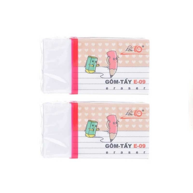 ( 1 Hộp 30 Cục ) Gôm Tẩy Bút Chì E09 Thiên Long Camshop