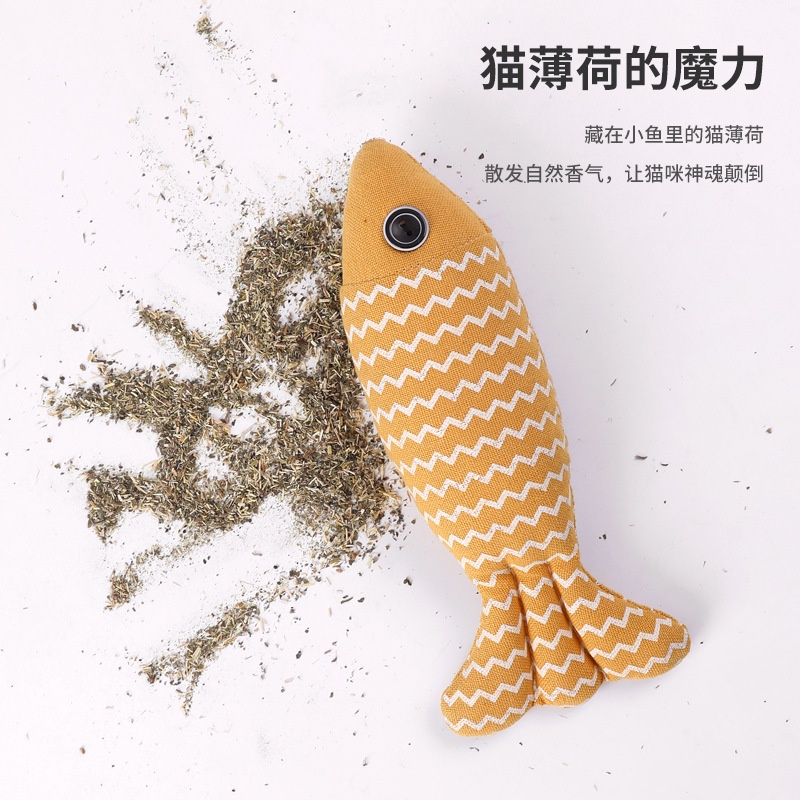 Đồ chơi Cá Vải Lớn có Catnip cho Mèo, Chó