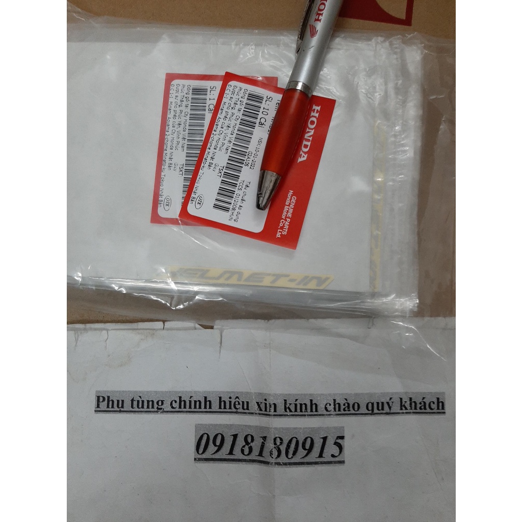 Tem helmel in honda tem sườn honda