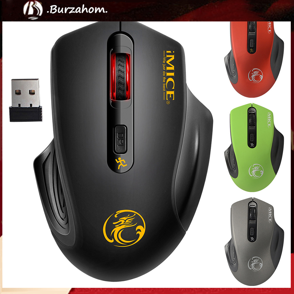 Chuột Gaming Không Dây 2.4ghz Thiết Kế Nhỏ Gọn Kèm Đầu Nhận Usb Tiện Dụng