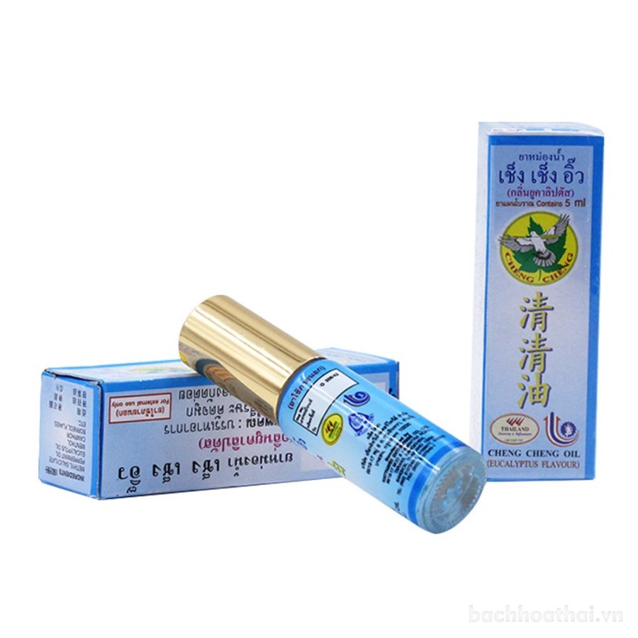 Dầu lăn khuynh diệp Cheng Cheng Oil Eucalyptus Flavour Roll On Thailand