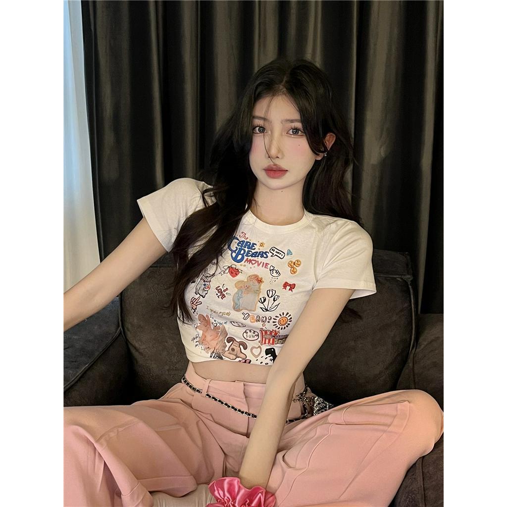 Áo Thun Ngắn Tay In Họa Tiết Thời Trang Mùa Hè 51287