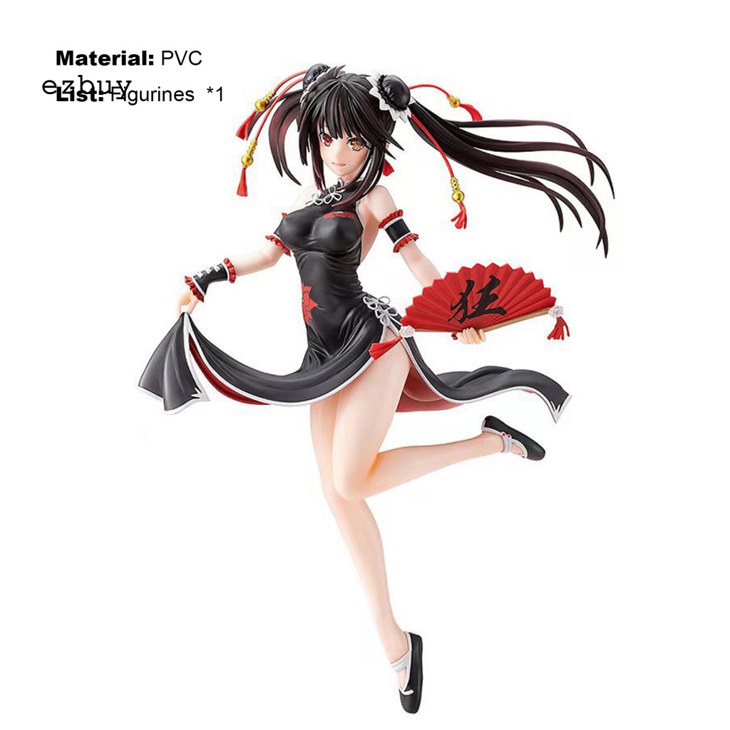 Mô Hình Nhân Vật Tokisaki Kurumi Hoạt Hình Anime Viền Mịn Trang Trí