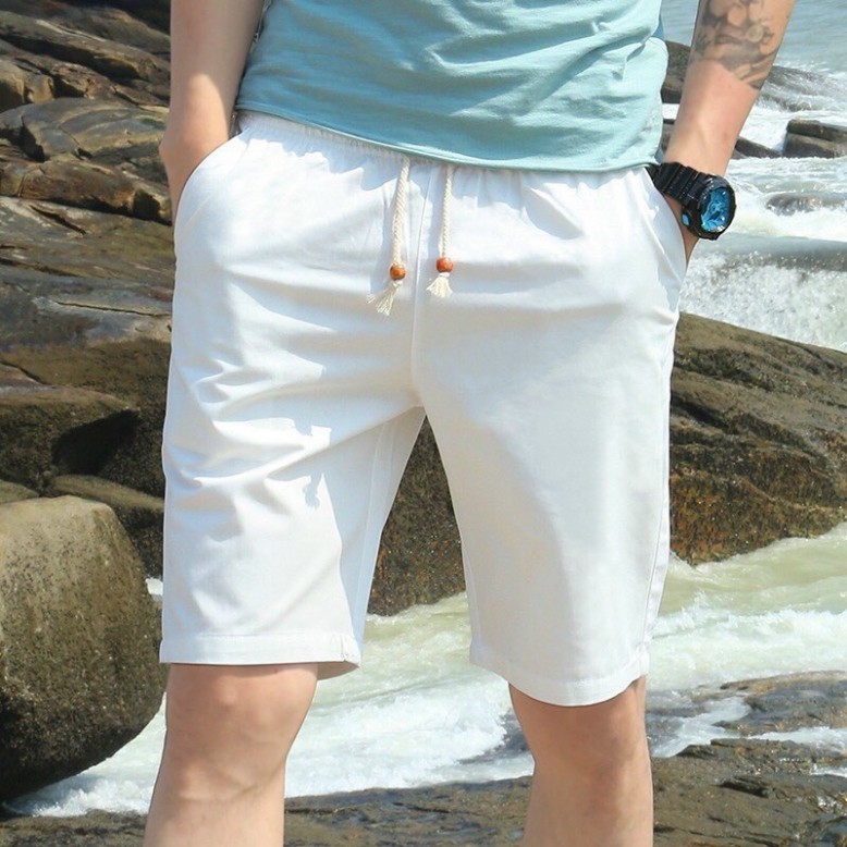 Quần short kaki lưng thun phong cách Hàn quốc | BigBuy360 - bigbuy360.vn