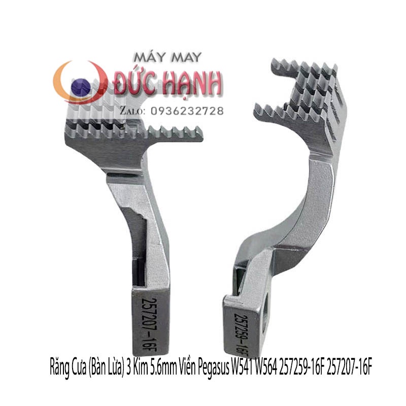 Răng Cưa (Bàn Lừa) 3 Kim 5.6mm Viền Pegasus W541 W564 257259-16F 257207-16F