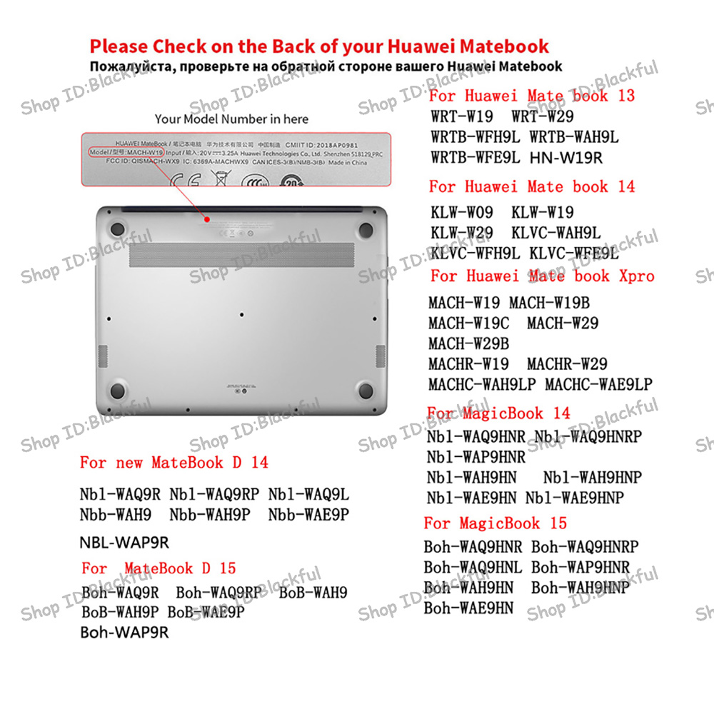 Vỏ ốp mặt nhám cho máy tính xách tay huawei Matebook X 2020 13 14 X pro MagicBook14 15 Mate D14 Mate D15