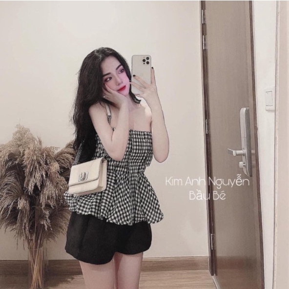 [Mã FAMARAL1 giảm 10K đơn 50K] Áo Ống Caro A5176